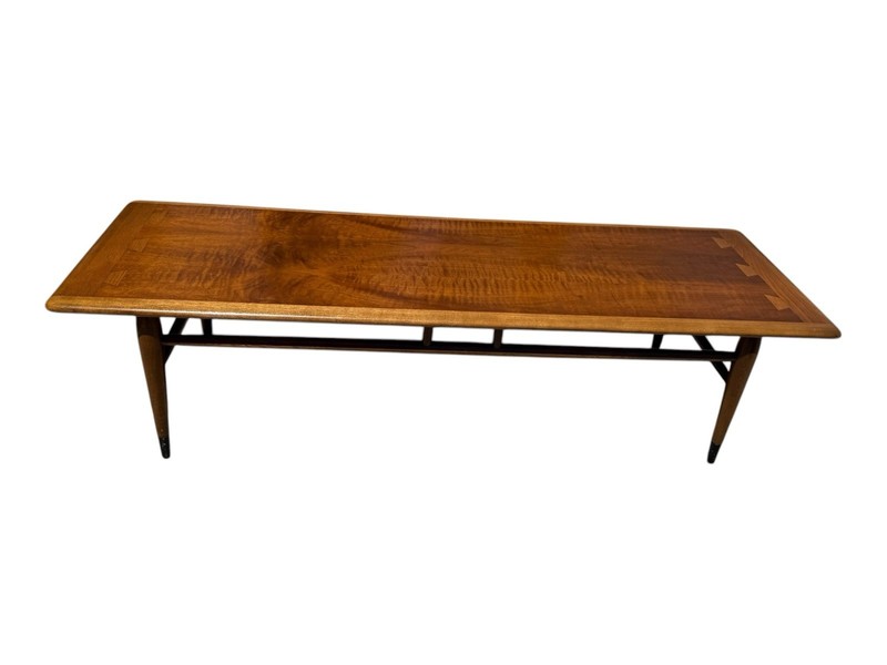Mid-Century Modern Lane Acclaim Walnut Dovetailed Coffee Table Long 1960’s gallery