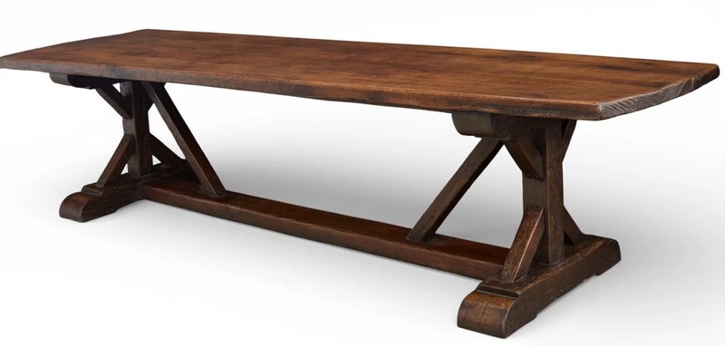 18th Century French Monastery 10ft Large Refectory Table gallery