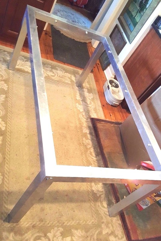 Rausch Aluminum Outdoor Extension Dining Table! Incredible Tubes Hold Extension gallery