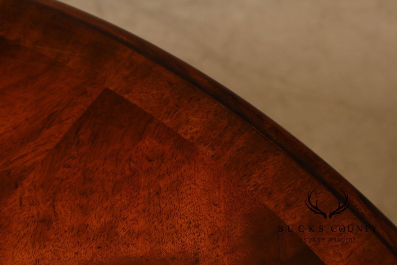 Theodore Alexander Regency Style Flame Mahogany Round Expanding Dining Table gallery