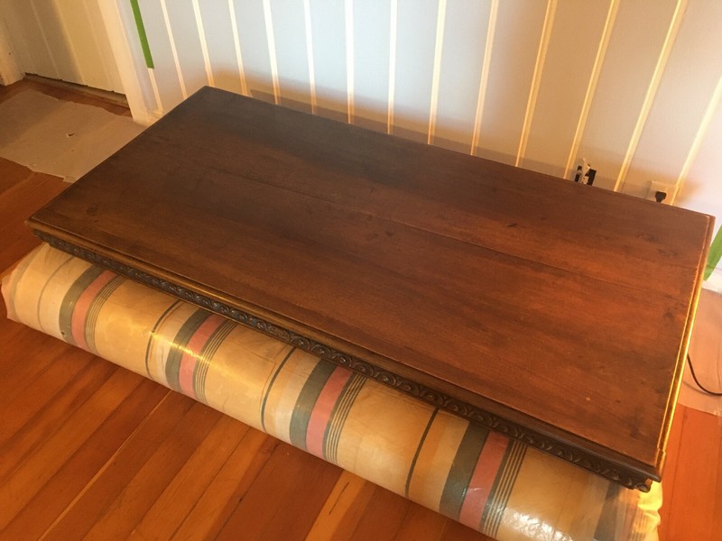 Exquisite Rare Carved Wood Desk or Table gallery