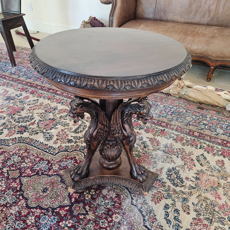 Antique Italian Griffin Side Table gallery