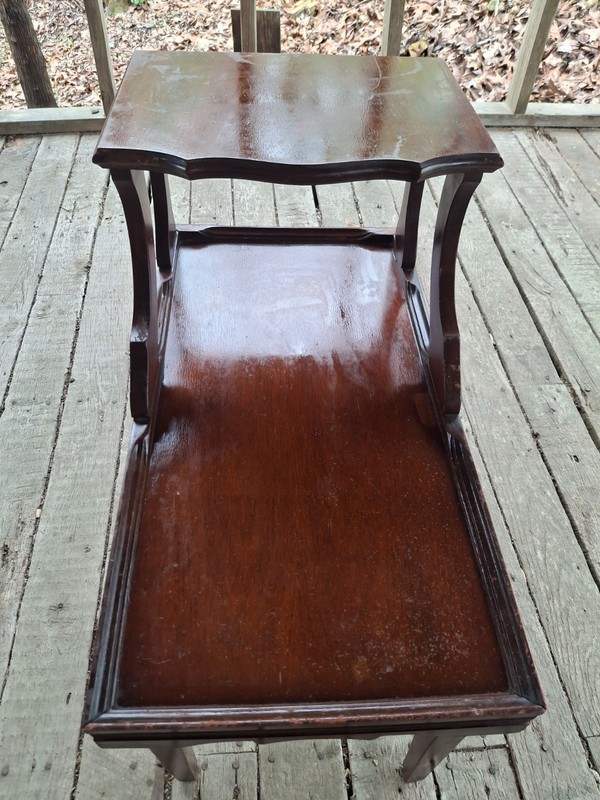 MCM #7640 Single Mersman End Table Genuine Mid Century Modern Tiered Step 2 Tier gallery