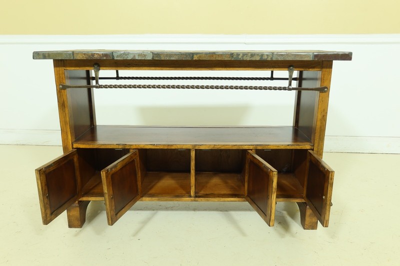 52022EC: Continental Style Stone Top Console Cabinet Vanity gallery