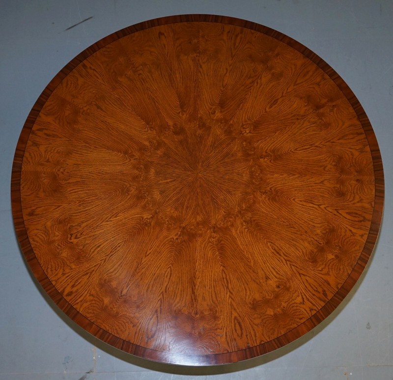 BRAND NEW CLUSTER OAK EXTENDING JUPE ROUND DINING TABLES SEATS 6 - 10 PEOPLE gallery
