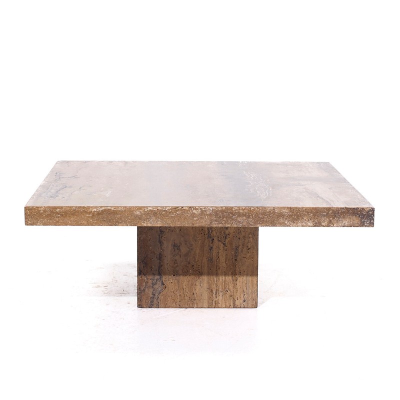 Stone International Mid Century Marble Coffee Table gallery
