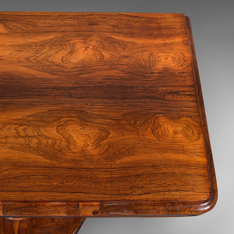 Antique Folding Card Table, Rosewood, Games, Bridge, Newly Restored, Victorian gallery