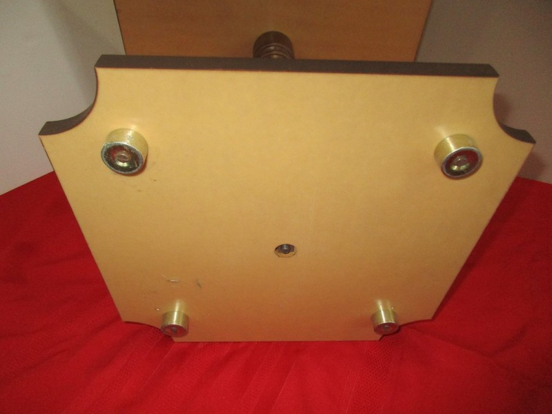 Mid Century Modern faux marble top side table gallery