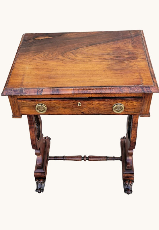 Refined 19th Century English Regency rosewood side table