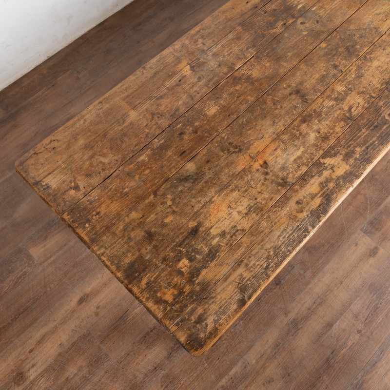 Rustic 19th Century Swedish Work Table Console with Four Drawers gallery