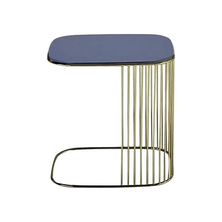 Frag Comb Blue Frame Side Table by Gordon Guillaumier, Made in Italy