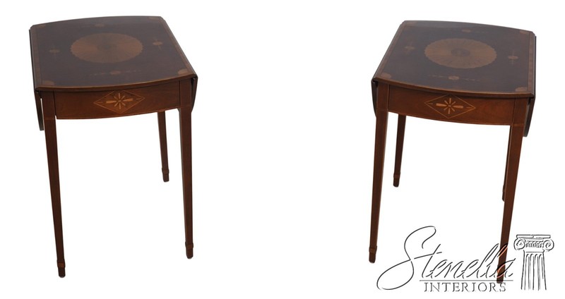 L69350: Pair Of BAKER George III Mahogany Pembroke Drop Side Tables