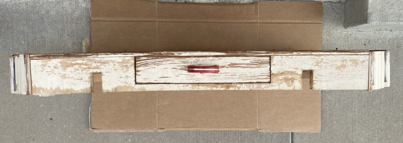 Wooden Frame/Support Structure and Drawer For Antique Porcelain over Steel Table gallery