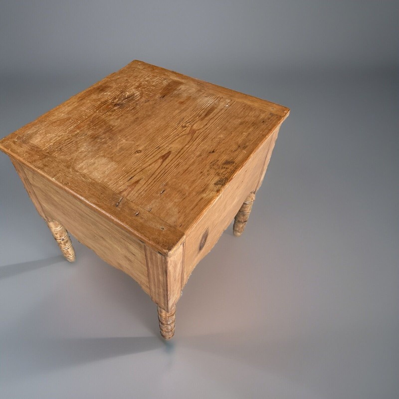 Antique French Pine Commode Table gallery