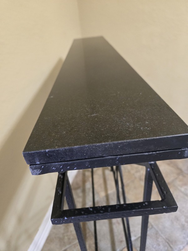 Wrought Iron Mid-Century Art-Deco Style Console With Sunburst. gallery