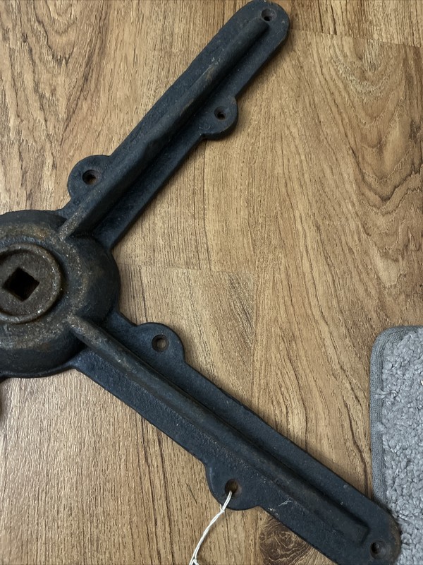 Antique Cast Iron Table Base Bistro Bar Repurpose Steampunk gallery
