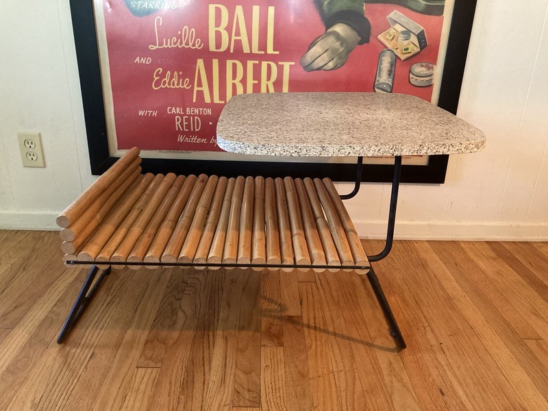 Vintage Ritts Co Wroughtan End Table 1954 gallery