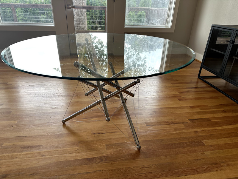 Cassina - Mid Century 1980s Model 714 Tensegrity Steel Table by Theodore Waddell gallery