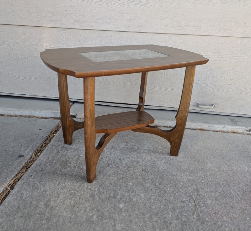Vintage Mid Century Modern Atomic Spanish Colonial Sculptural End Table K73 gallery