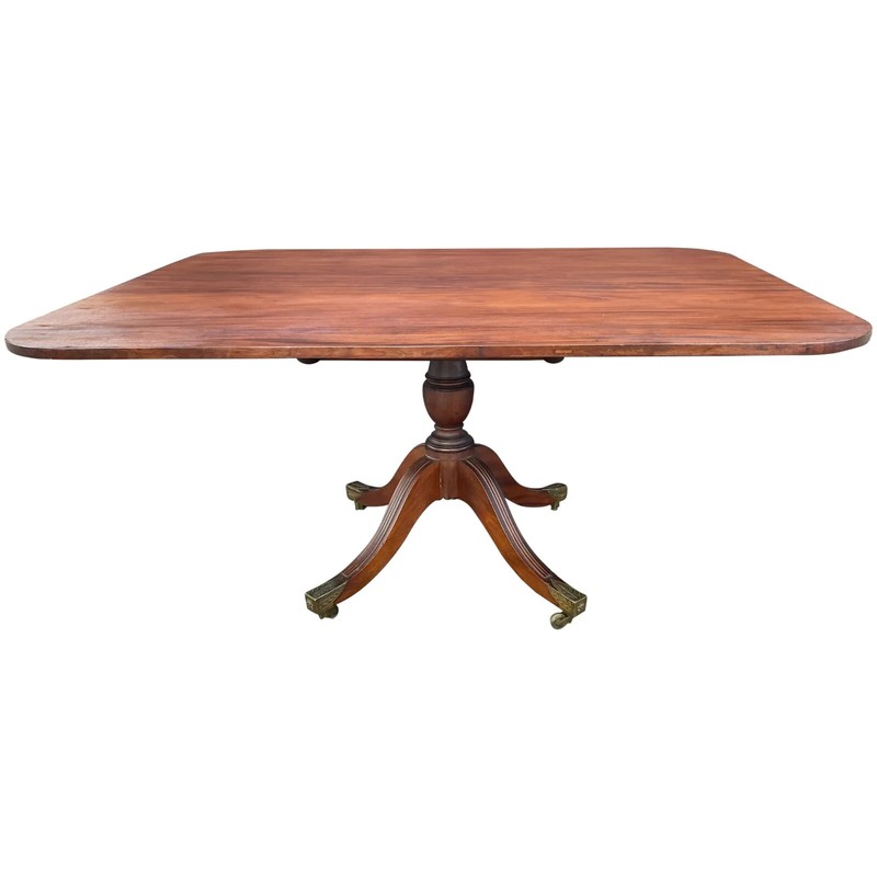 Fine Tilt Top Mahogany Breakfast Table with Fabulous Casters