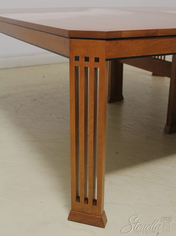 56892EC: STICKLEY Large Square 2 Part Dining Room Table gallery