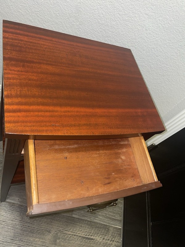 Vintage Dixie Mahogany Nightstand Mid Century Federal End Side Table 27x16x13" gallery