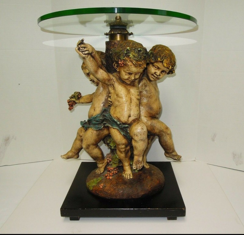 A. Gory – Three Dancing Cherubs Table 1960s signed A.Gory, Paris
