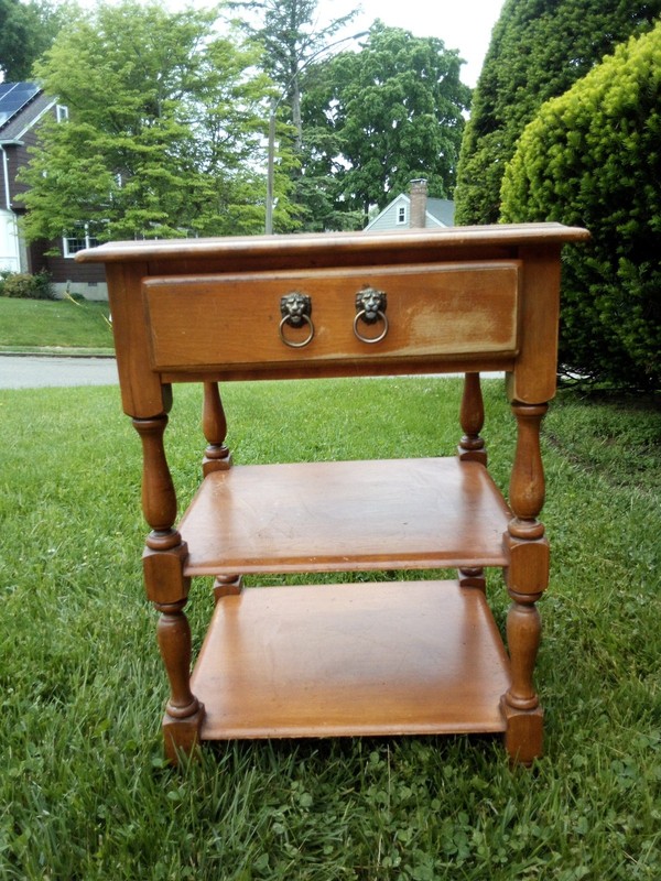 Tiered End Table / Side Table Vintage