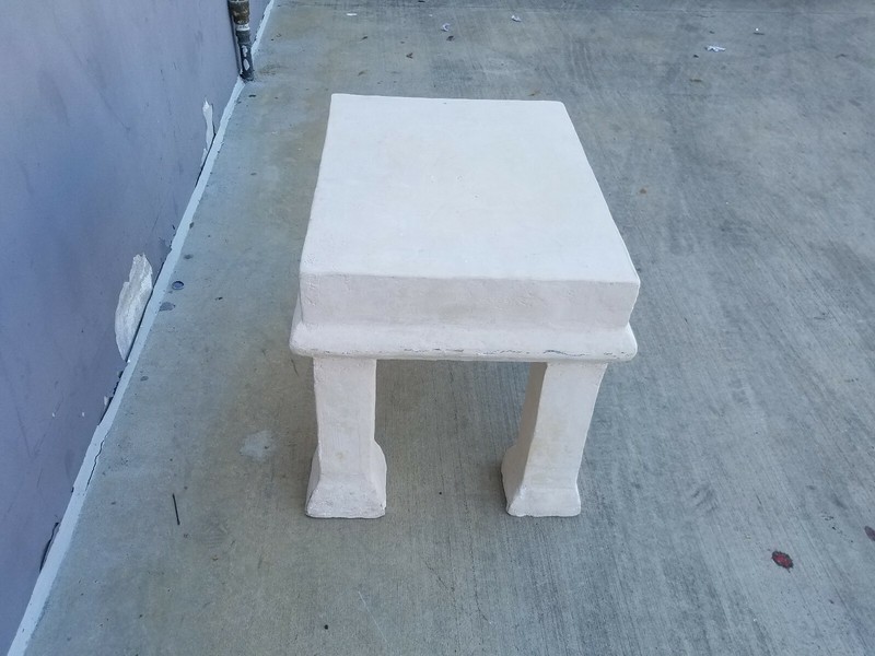 1970'S JOHN DICKINSON ATTRIBUTION PLASTER TABLE gallery