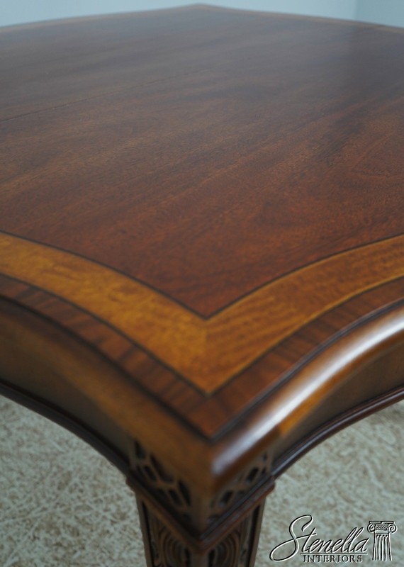 L72481: HENREDON Chippendale Mahogany Dining Room Breakfast Table gallery