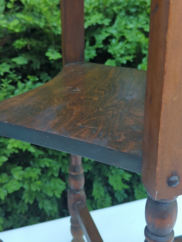 ANTIQUE TURNED Side Table SOLID WOOD SMOKING TELEPHONE STAND VINTAGE WOW gallery