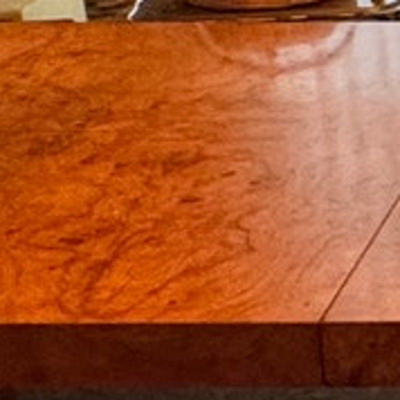 Monumental Henredon-Attributed Burl Wood Extension Dining Table 120” gallery