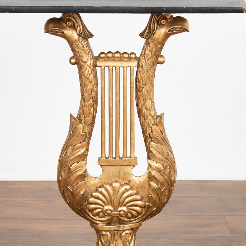 Black and Gold Eagle Console Table, Sweden circa 1830 gallery