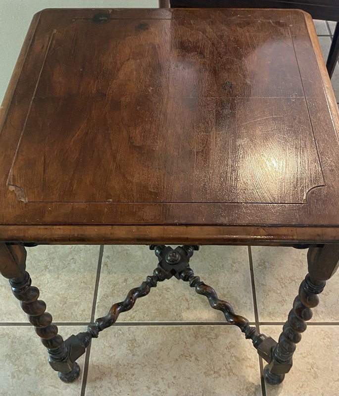 19th Century Antique Barley Twist Parlor or Side Table gallery