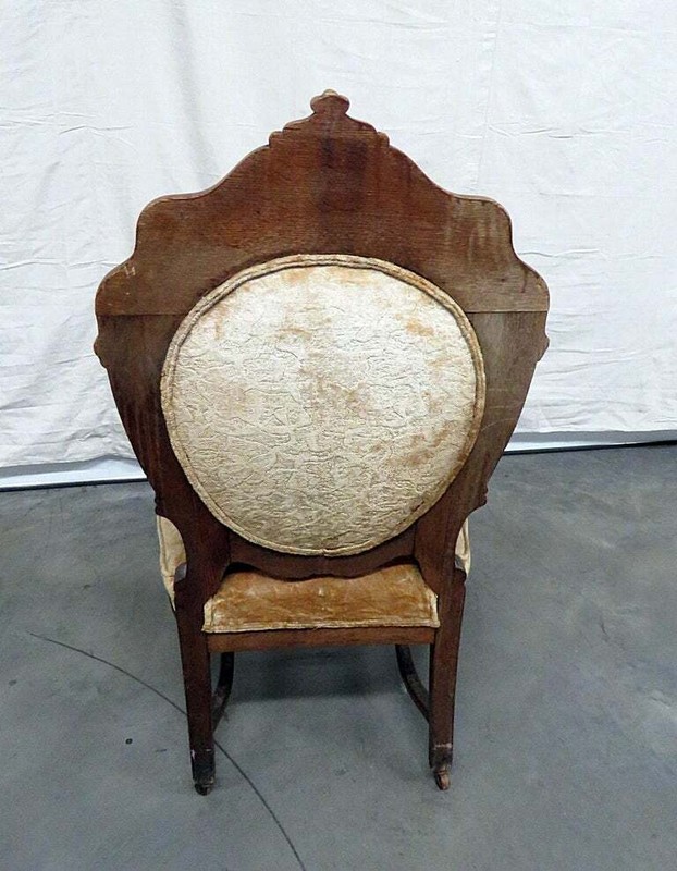 Renaissance Style Oak Throne Chair Attributed to Horner gallery