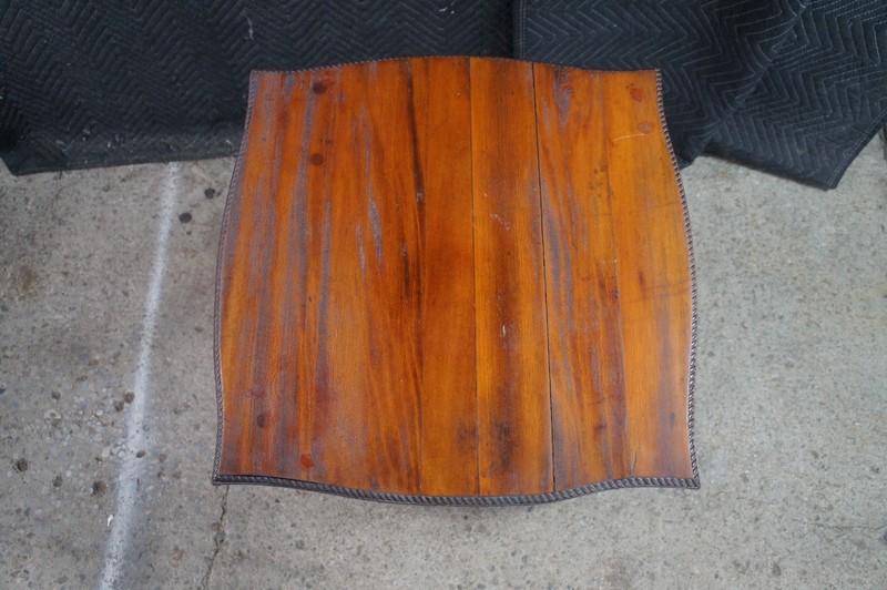 Antique Victorian Mahogany 2 Tier Serpentine Barley Twist Parlor Table gallery