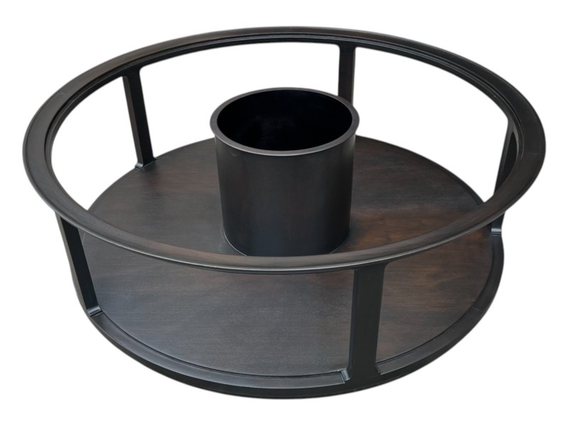 1960s Mid-Century Modern Round Coffee Table by Dunbar Berne Co. gallery