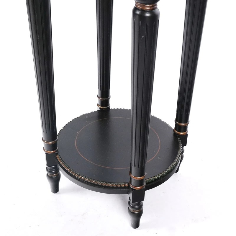 Black & Gilt Painted Gueridon Table gallery