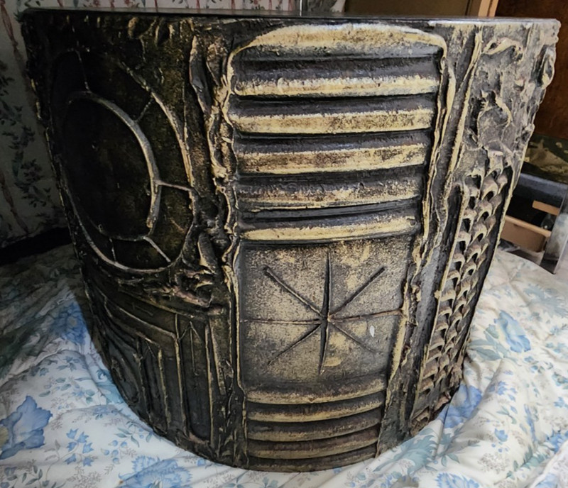 Adrian Pearsall Goop Brutalist drum table Mid Century gallery