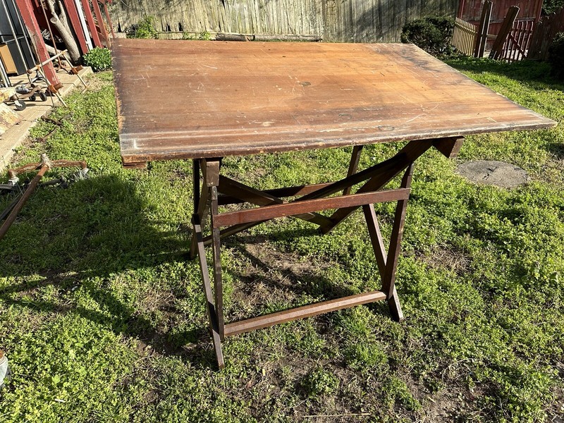 1920s Cole Industrial Adjustable Easel Drafting Table Office Study Artist art gallery