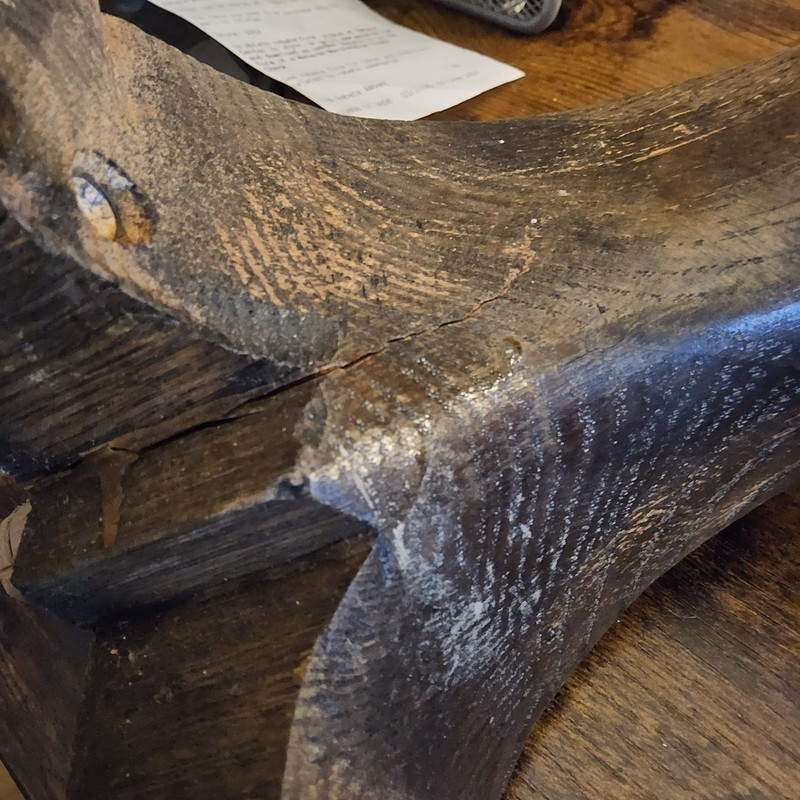 Vintage Heavy Oak Coffee Table Legs 13" High gallery