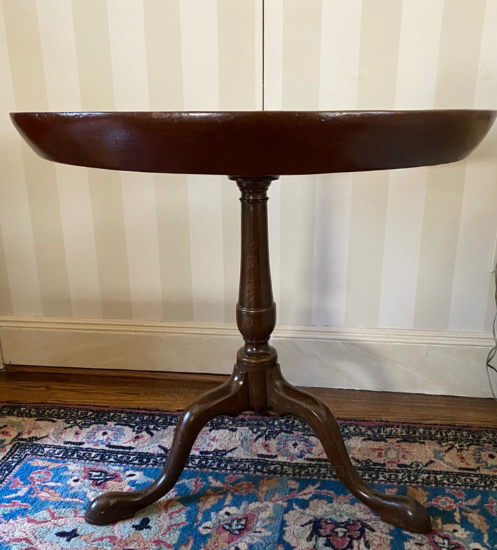 Queen Anne Style Round Tray-Top Table gallery