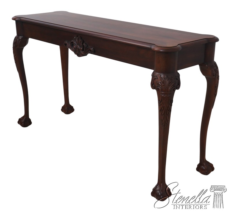 L70537: HENKEL HARRIS Ball & Claw Chippendale Mahogany Sofa Table