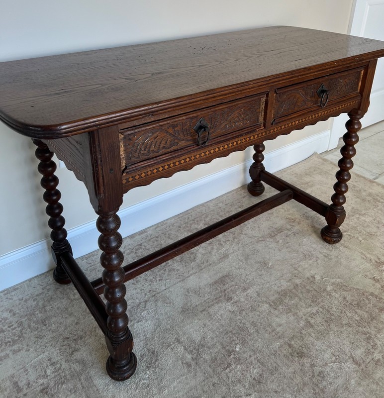 Jacobean Style Antique Oak Side Table gallery