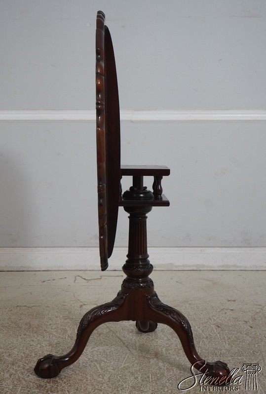 L68465: KINDEL Winterthur Collection Mahogany Tilt Top Table gallery