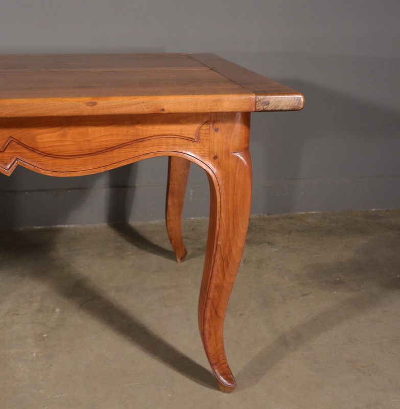 Vintage French Provencal Farm Table/Desk/Dining Table in Solid Cherry Wood gallery