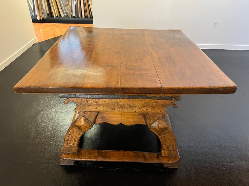 Alpine Square Top 1600's Bavarian Table shop Studio TORNO gallery