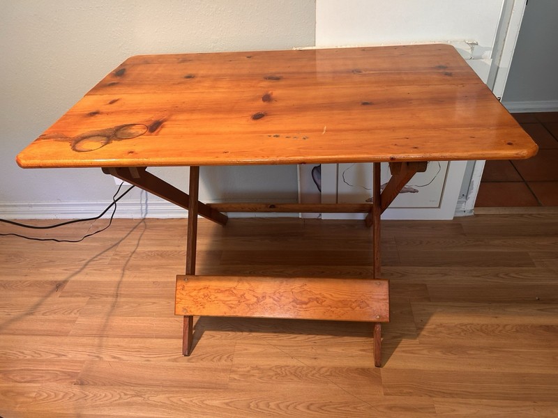 American Wood Folding Working Dining Drafting,desk Table