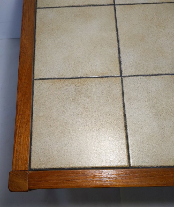Vintage Gangso Mobler Denmark Mid Century Danish Modern Tile Top Teak Wood Table gallery