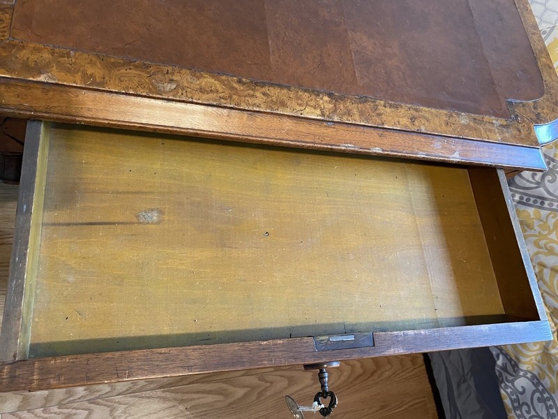 Antique Walnut Leather-Top Library Table gallery